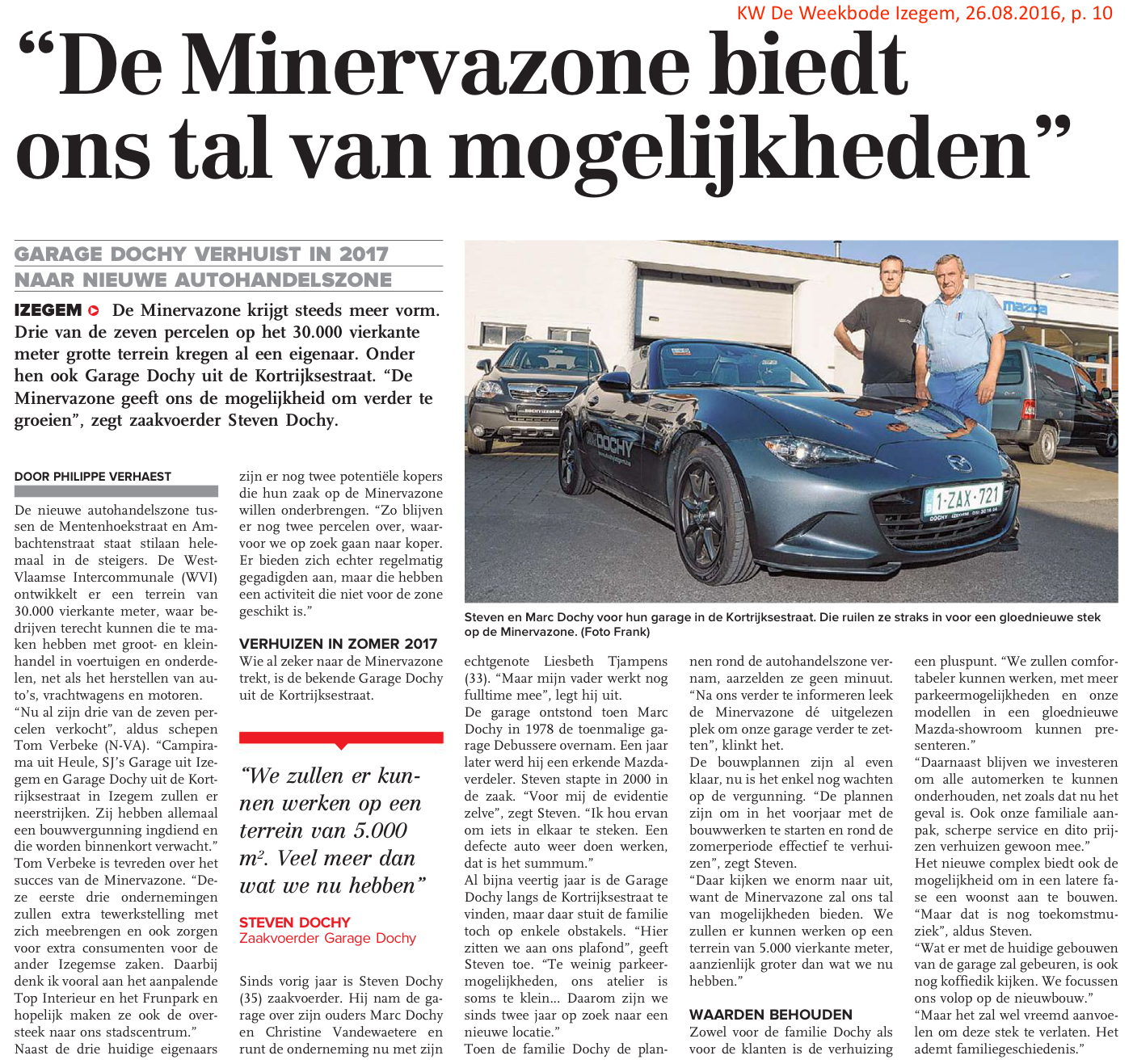 KW De Weekbode Izegem, 26.08.2016, p. 10 KW De Weekbode Izegem, 26.08.2016, p. 10