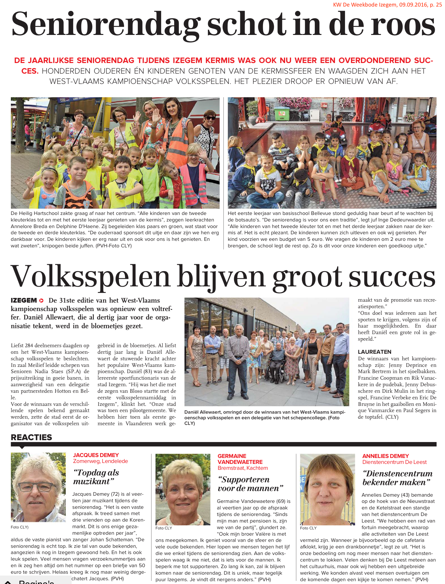 KW De Weekbode Izegem, 09.09.2016, p. 25 KW De Weekbode Izegem, 09.09.2016, p. 25