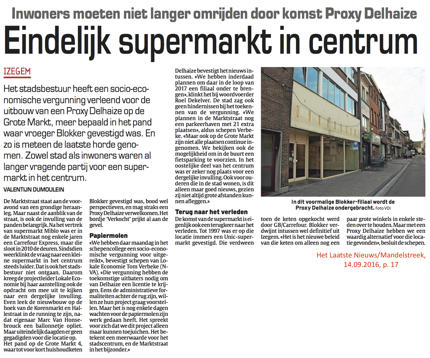 Het Laatste Nieuws/Mandelstreek, 14.09.2016, p. 17