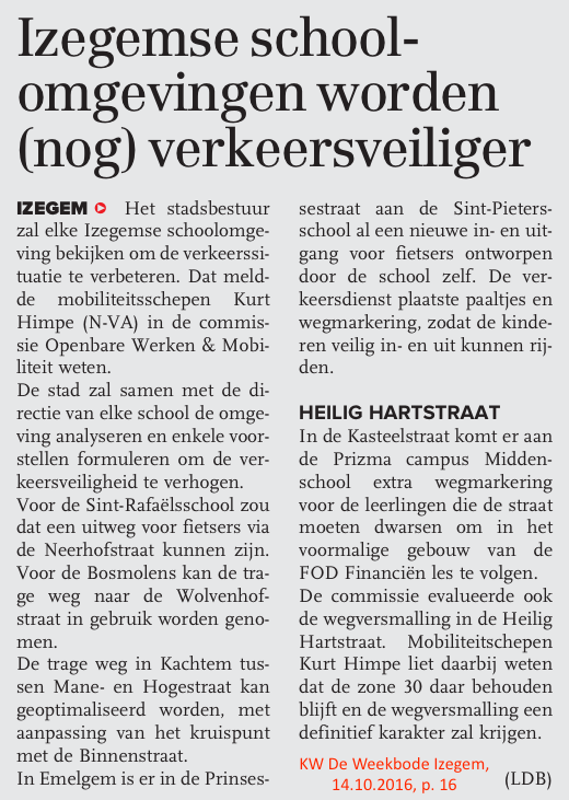 KW De Weekbode Izegem, 14.10.2016, p. 16