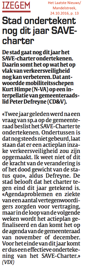 Het Laatste Nieuws/Mandelstreek, 24.10.2016, p. 13 Het Laatste Nieuws/Mandelstreek, 24.10.2016, p. 13