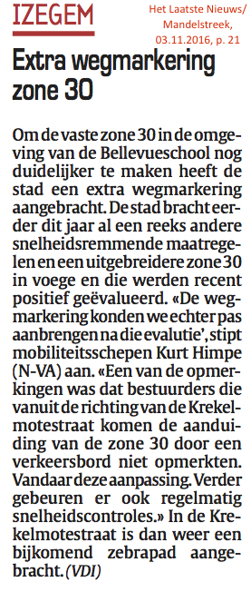 Het Laatste Nieuws/Mandelstreek, 03.11.2016, p. 21 Het Laatste Nieuws/Mandelstreek, 03.11.2016, p. 21