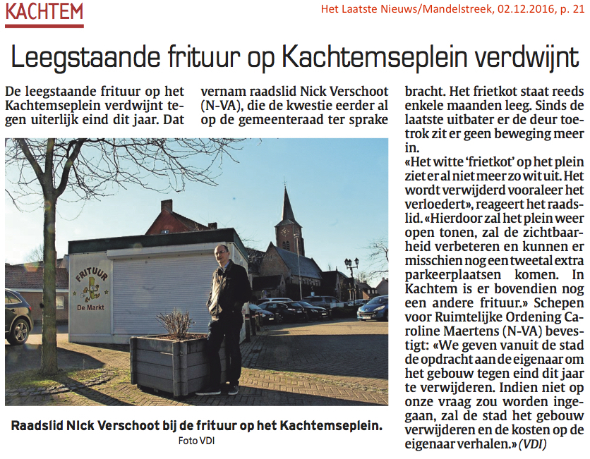 Het Laatste Nieuws/Mandelstreek, 02.12.2016, p. 21 Het Laatste Nieuws/Mandelstreek, 02.12.2016, p. 21