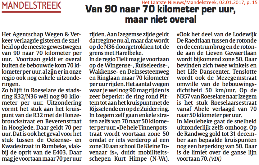 Het Laatste Nieuws/Mandelstreek, 02.01.2017, p. 15