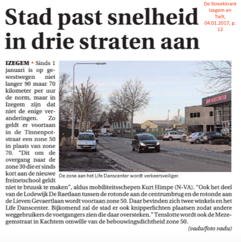 De Streekkrant Izegem en Tielt, 04.01.2017, p. 12