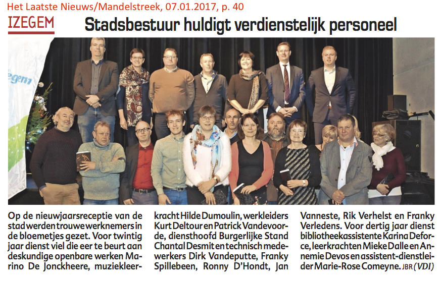 Het Laatste Nieuws/Mandelstreek, 07.01.2017, p. 40