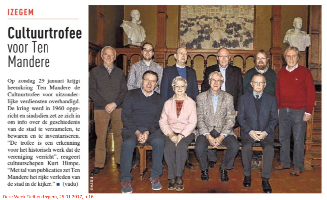 Deze Week Tielt en Izegem, 25.01.2017, p.16 