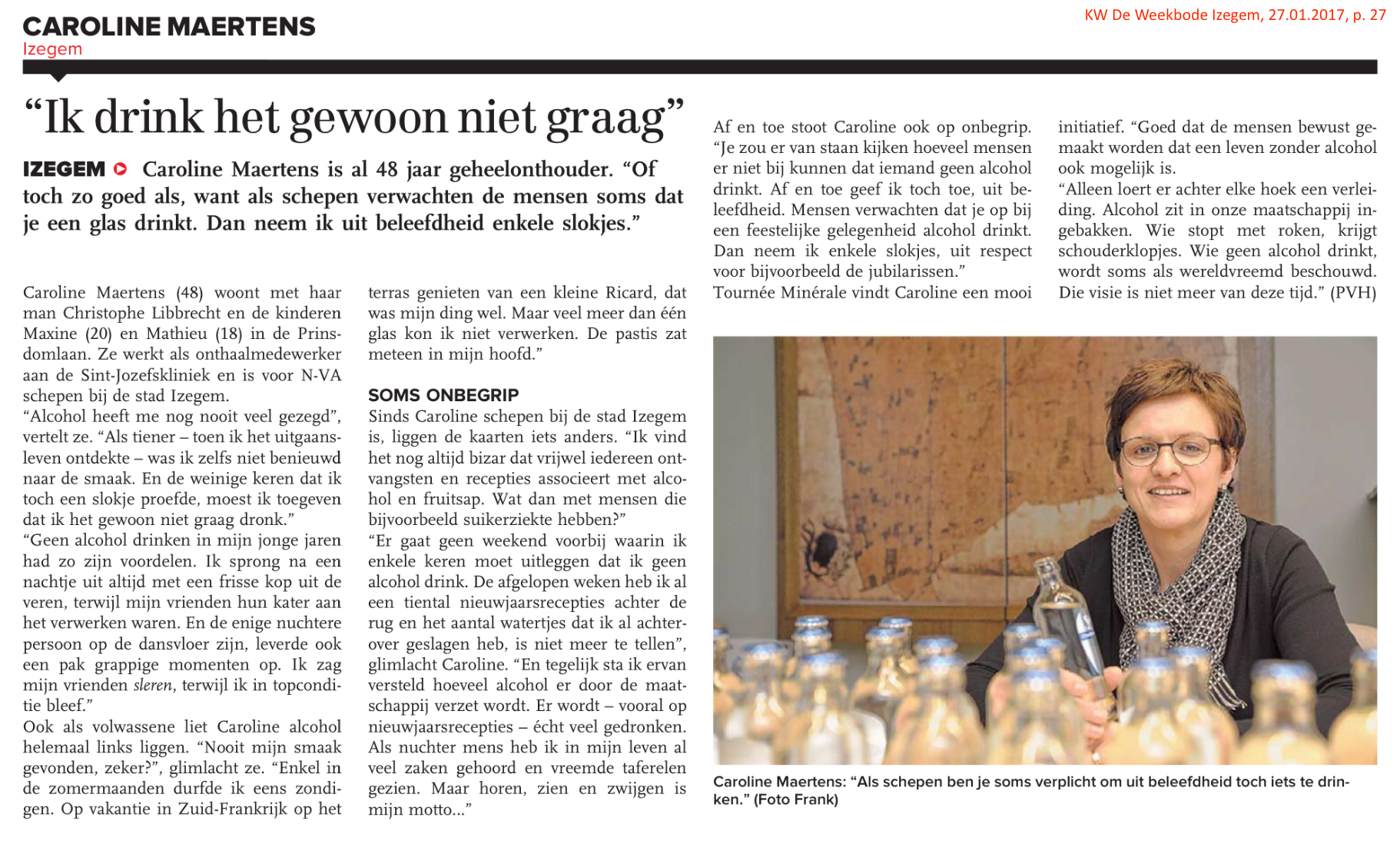 KW De Weekbode Izegem, 27.01.2017, p. 26