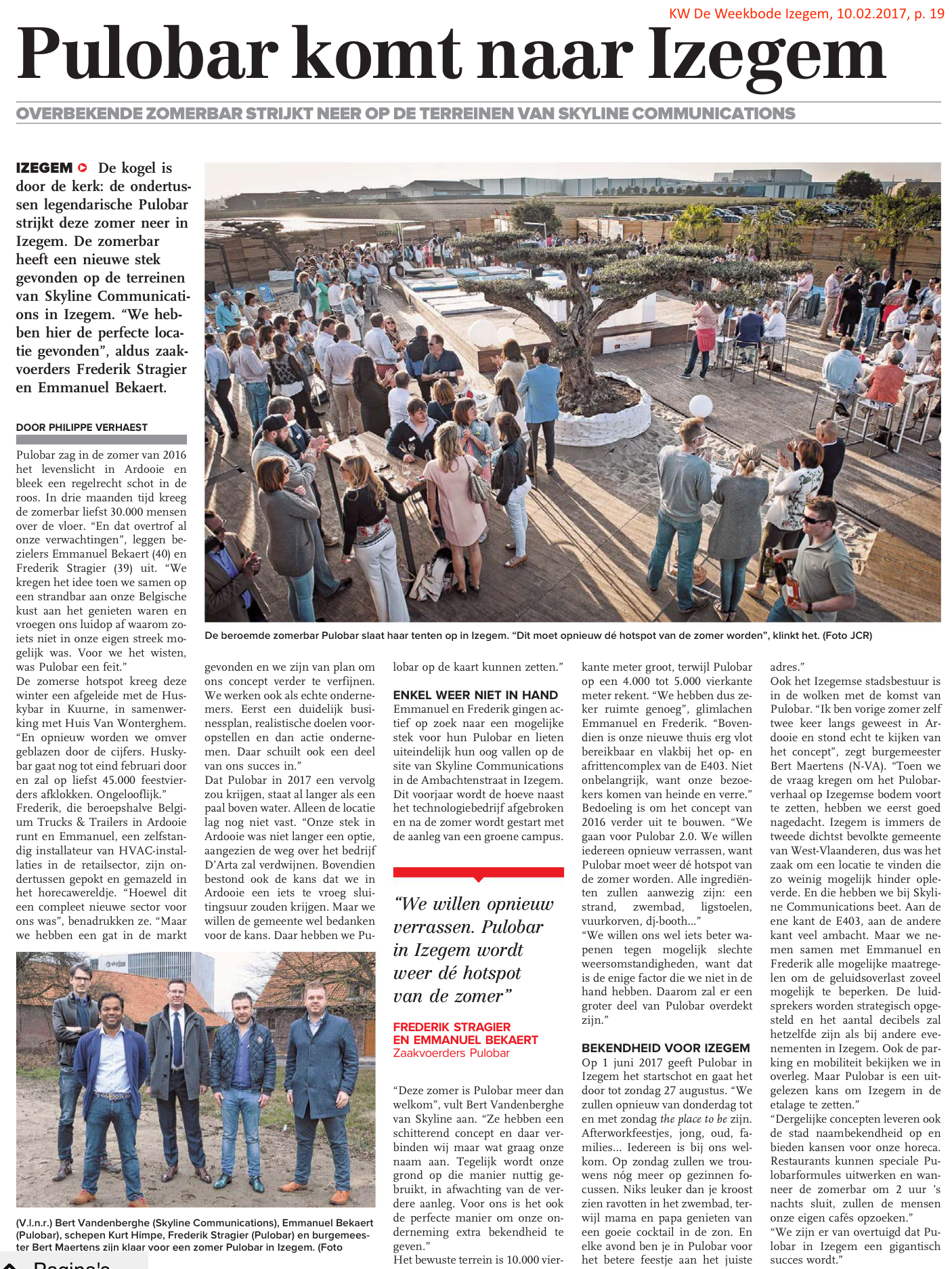 KW De Weekbode Izegem, 10.02.2017, p. 19