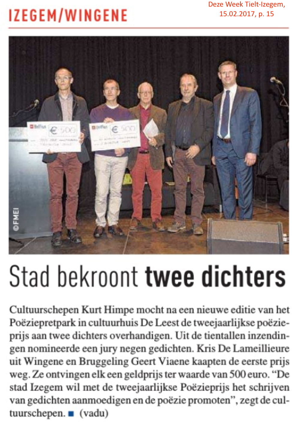 Deze Week Tielt-Izegem, 15.02.2017, p. 15
