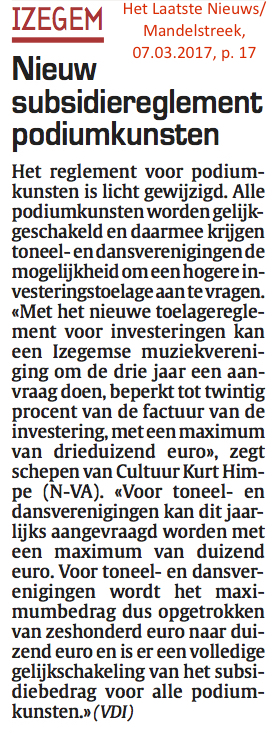 Het Laatste Nieuws/Mandelstreek, 07.03.2017, p. 17