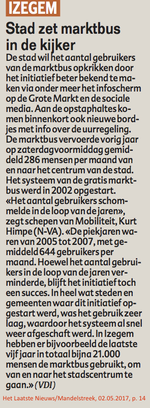 Het Laatste Nieuws/Mandelstreek, 02.05.2017, p. 14