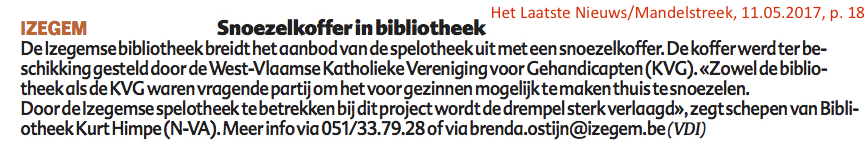 Het Laatste Nieuws/Mandelstreek, 11.05.2017, p. 18 Het Laatste Nieuws/Mandelstreek, 11.05.2017, p. 18