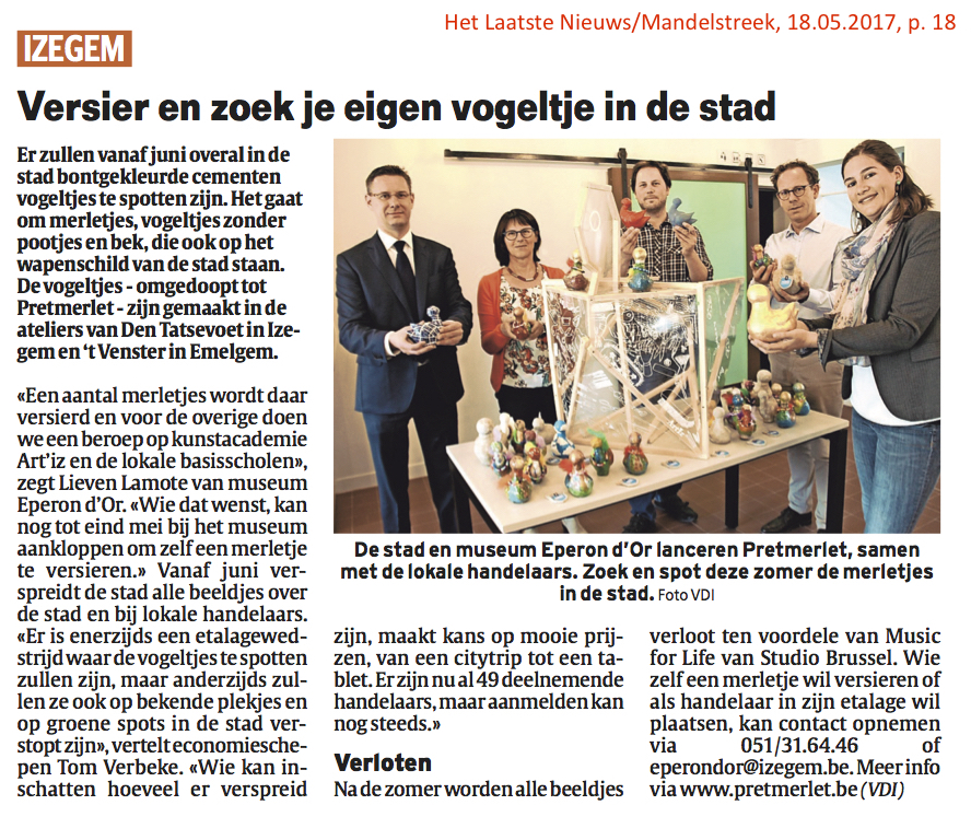 Het Laatste Nieuws/Mandelstreek, 18.05.2017, p. 18