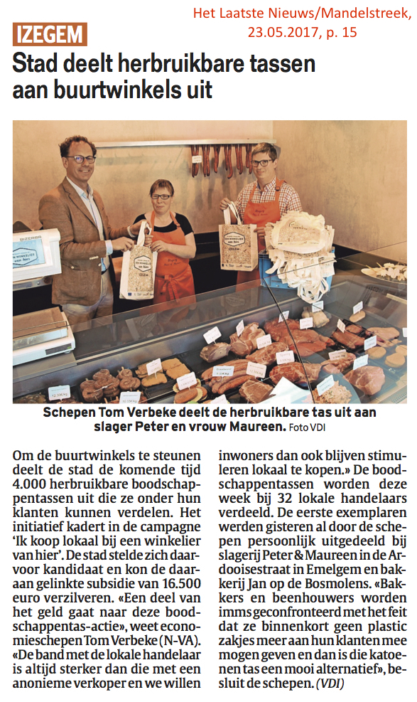Het Laatste Nieuws/Mandelstreek, 23.05.2017, p. 15 Het Laatste Nieuws/Mandelstreek, 23.05.2017, p. 15