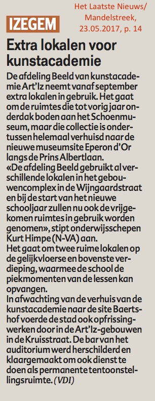 Het Laatste Nieuws/Mandelstreek, 23.05.2017, p. 14 Het Laatste Nieuws/Mandelstreek, 23.05.2017, p. 14