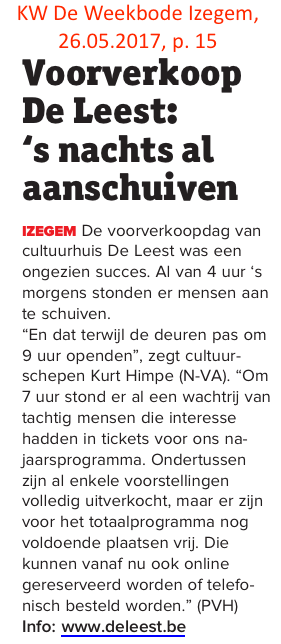KW De Weekbode Izegem, 26.05.2017, p. 15