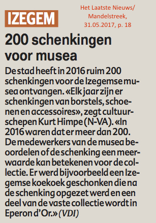 Het Laatste Nieuws/Mandelstreek, 31.05.2017, p. 18