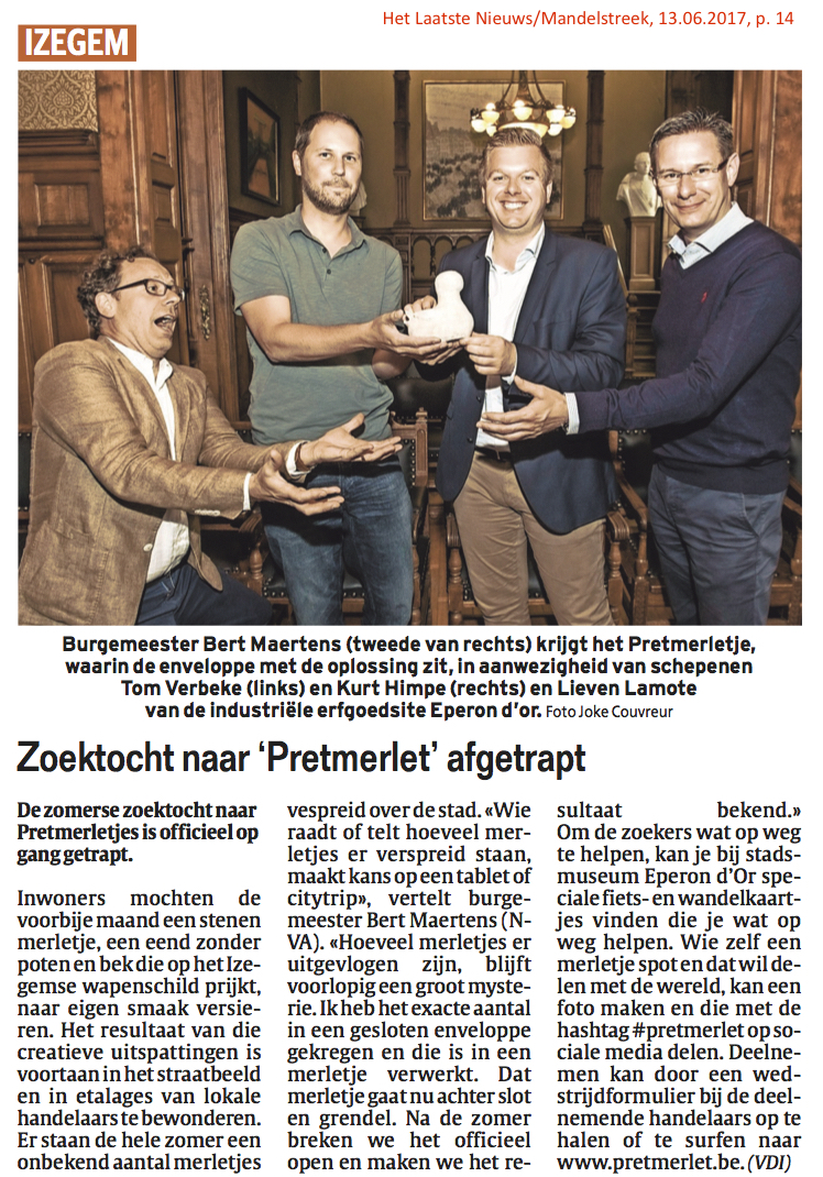 Het Laatste Nieuws/Mandelstreek, 13.06.2017, p. 14 Het Laatste Nieuws/Mandelstreek, 13.06.2017, p. 14