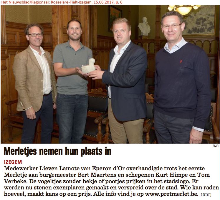 Het Nieuwsblad/Regionaal: Roeselare-Tielt-Izegem, 15.06.2017, p. 6 Het Nieuwsblad/Regionaal: Roeselare-Tielt-Izegem, 15.06.2017, p. 6
