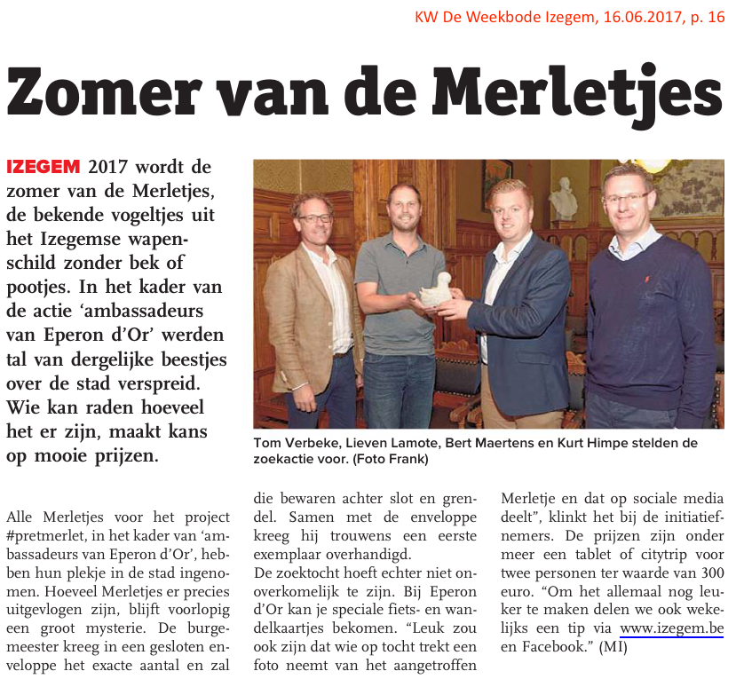 KW De Weekbode Izegem, 16.06.2017, p. 16 KW De Weekbode Izegem, 16.06.2017, p. 16