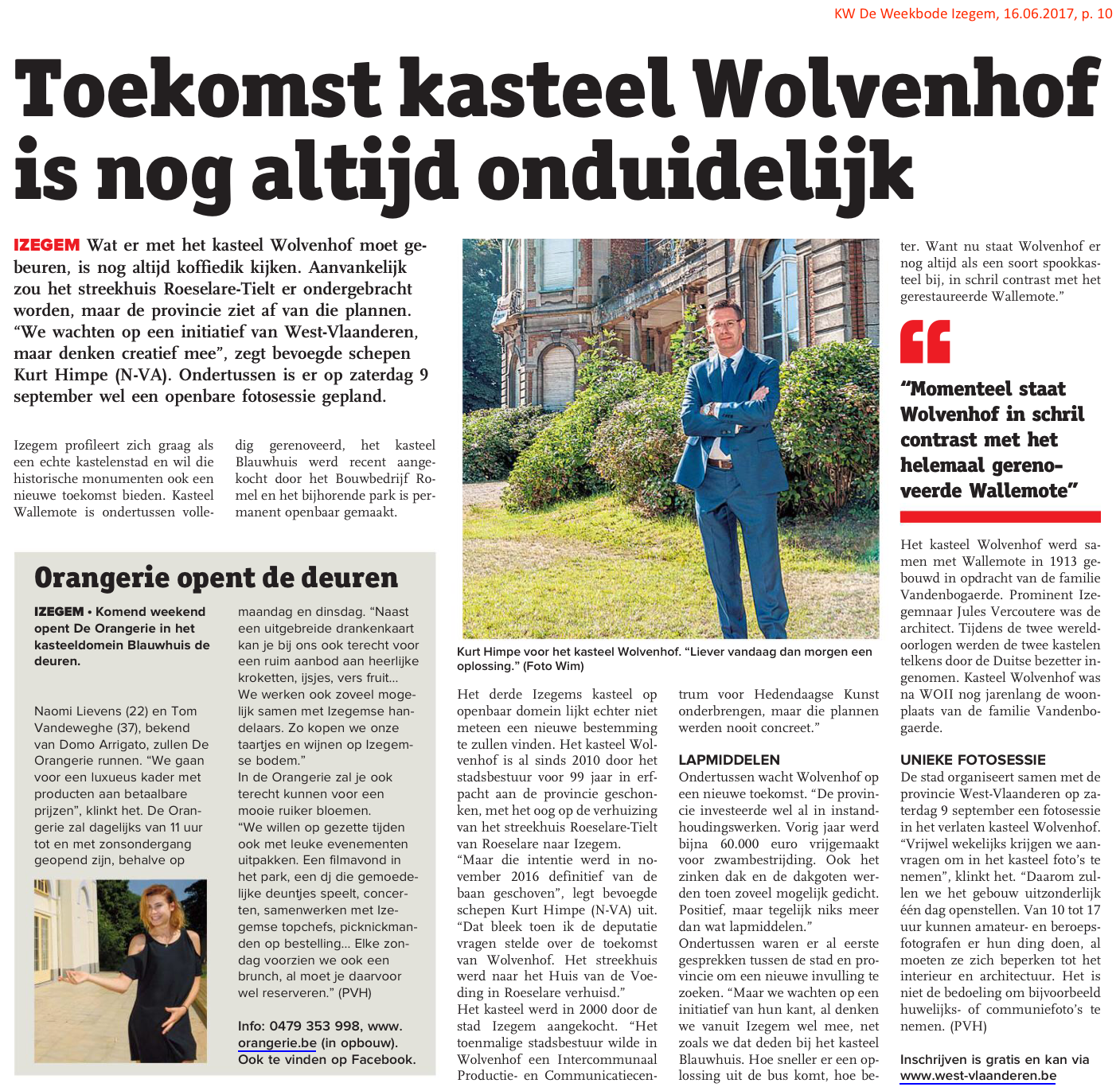 KW De Weekbode Izegem, 16.06.2017, p. 10 KW De Weekbode Izegem, 16.06.2017, p. 10