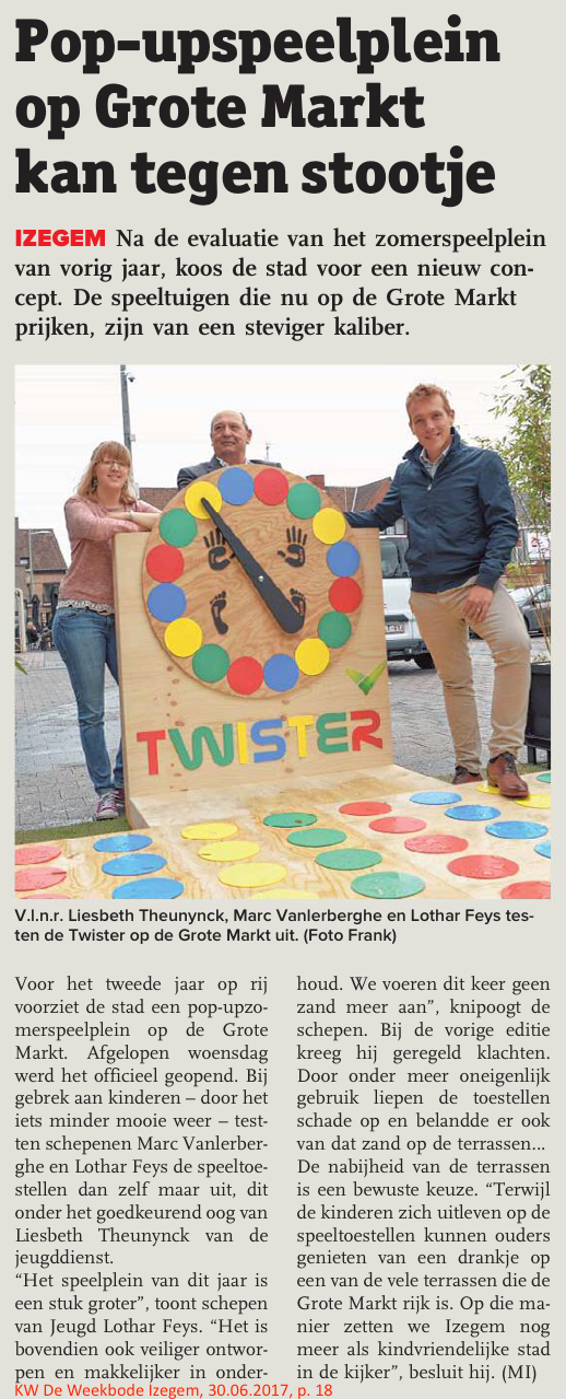 KW De Weekbode Izegem, 30.06.2017, p. 18 KW De Weekbode Izegem, 30.06.2017, p. 18