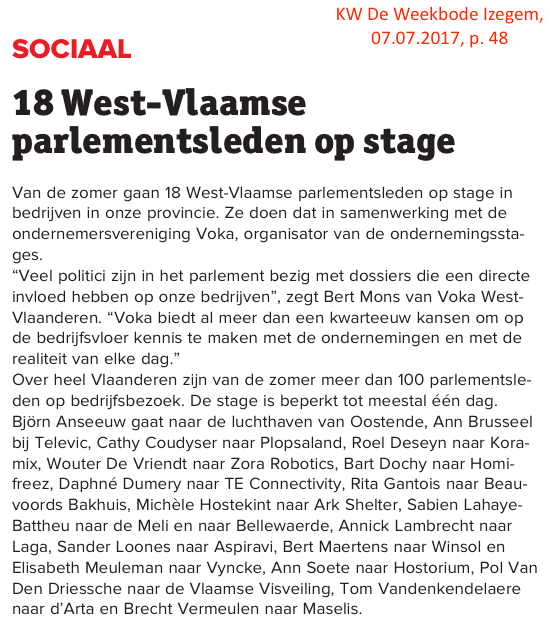 KW De Weekbode Izegem, 07.07.2017, p. 48 KW De Weekbode Izegem, 07.07.2017, p. 48