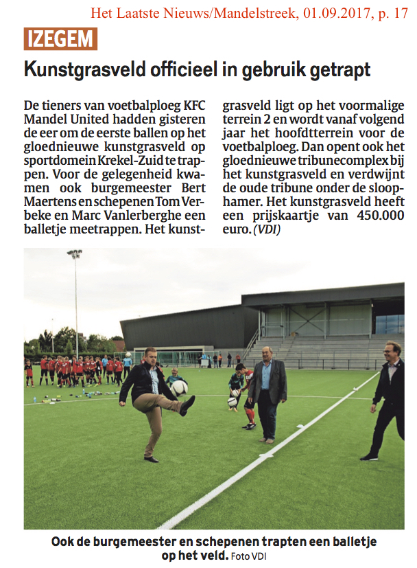 Het Laatste Nieuws/Mandelstreek, 01.09.2017, p. 17 Het Laatste Nieuws/Mandelstreek, 01.09.2017, p. 17