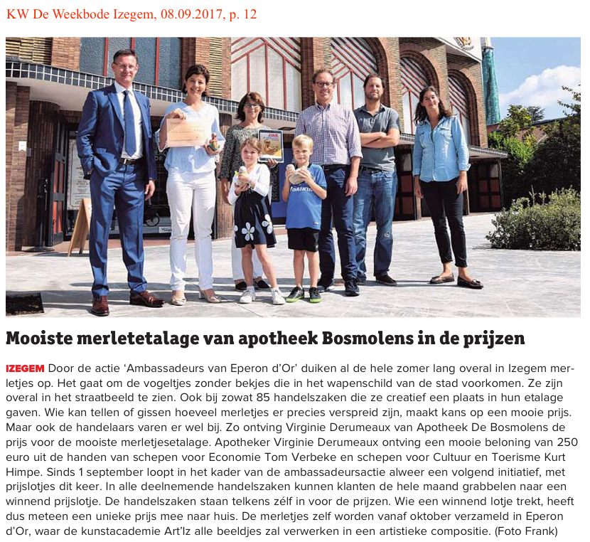 KW De Weekbode Izegem, 08.09.2017, p. 12 KW De Weekbode Izegem, 08.09.2017, p. 12
