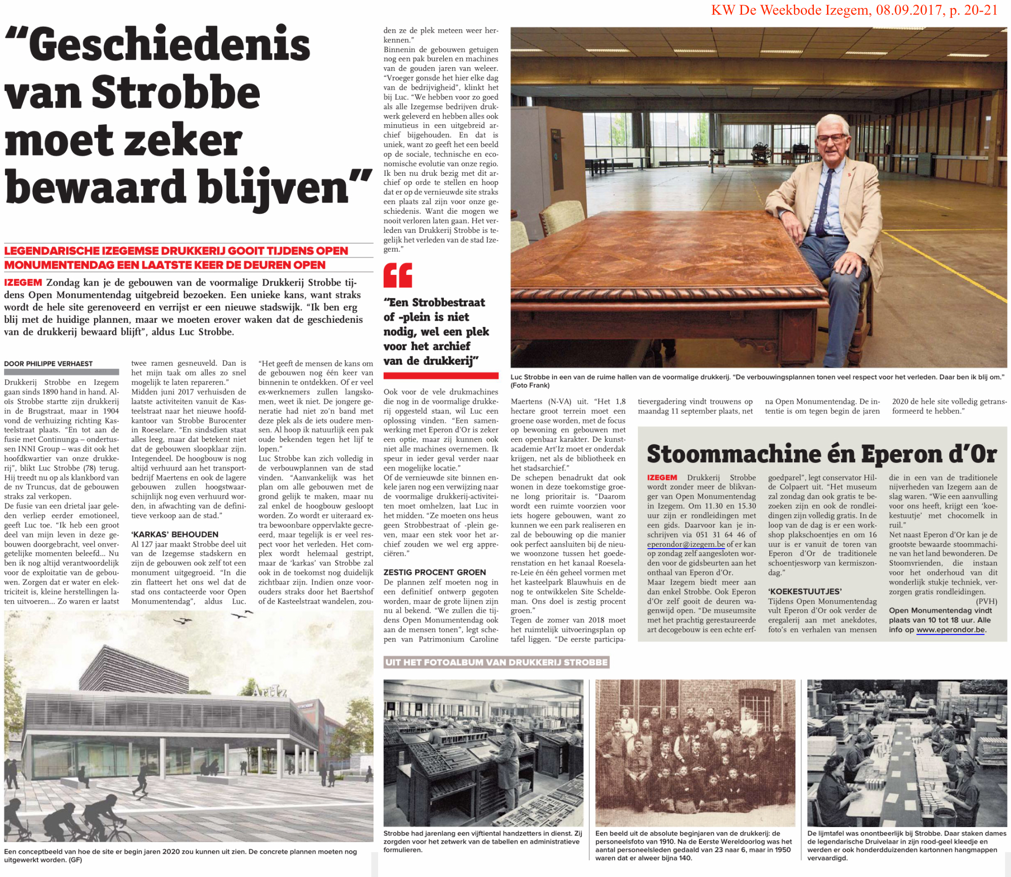 KW De Weekbode Izegem, 08.09.2017, p. 20-21 KW De Weekbode Izegem, 08.09.2017, p. 20-21