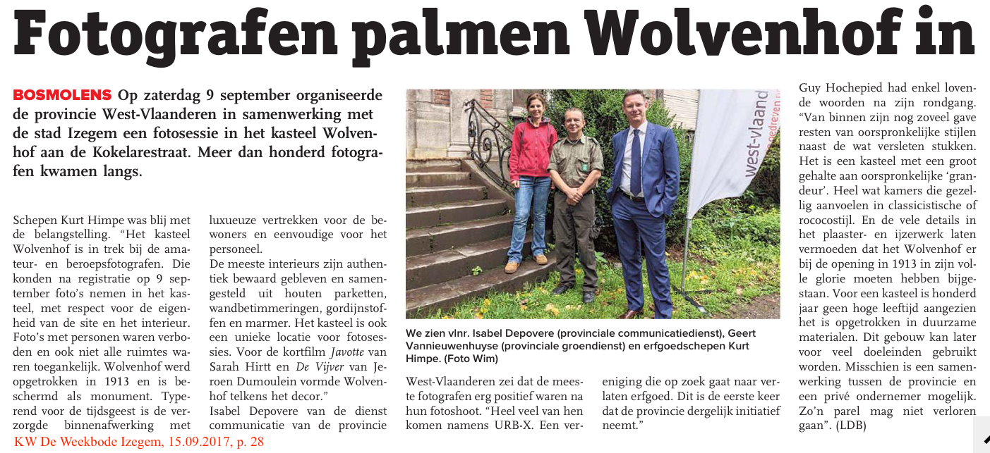 KW De Weekbode Izegem, 15.09.2017, p. 28 KW De Weekbode Izegem, 15.09.2017, p. 28