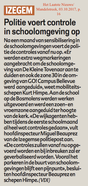 Het Laatste Nieuws/Mandelstreek, 03.10.2017, p. 16 Het Laatste Nieuws/Mandelstreek, 03.10.2017, p. 16