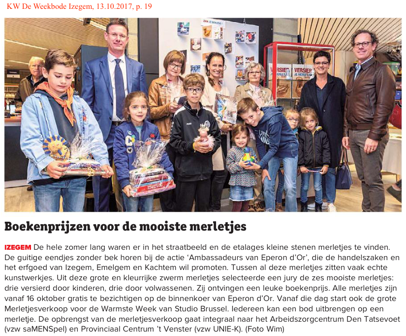KW De Weekbode Izegem, 13.10.2017, p. 19 KW De Weekbode Izegem, 13.10.2017, p. 19