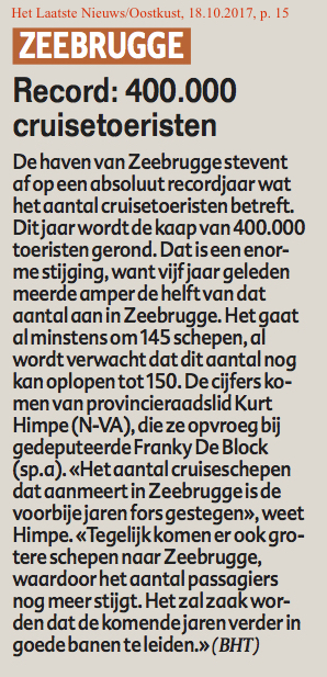 Het Laatste Nieuws/Oostkust, 18.10.2017, p. 15