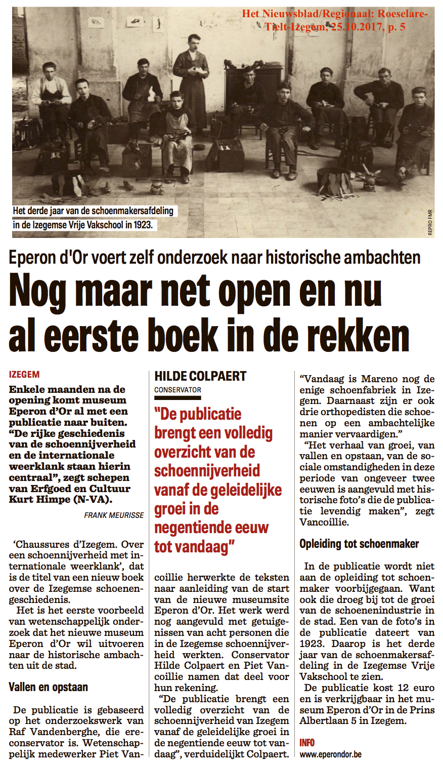 Het Nieuwsblad/Regionaal: Roeselare-Tielt-Izegem, 25.10.2017, p. 5