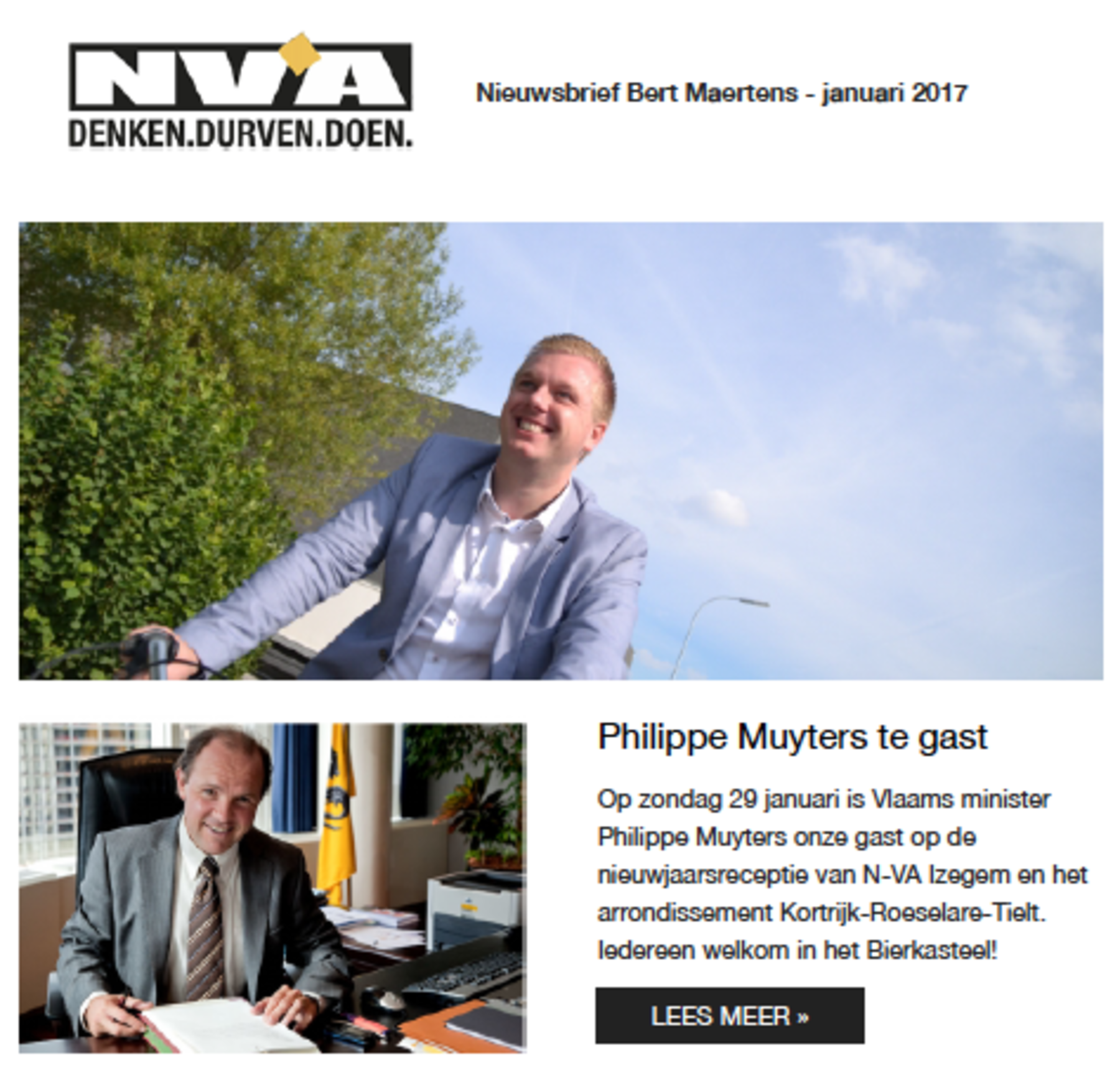 Nieuwsbrief Bert Maertens | N-VA Izegem