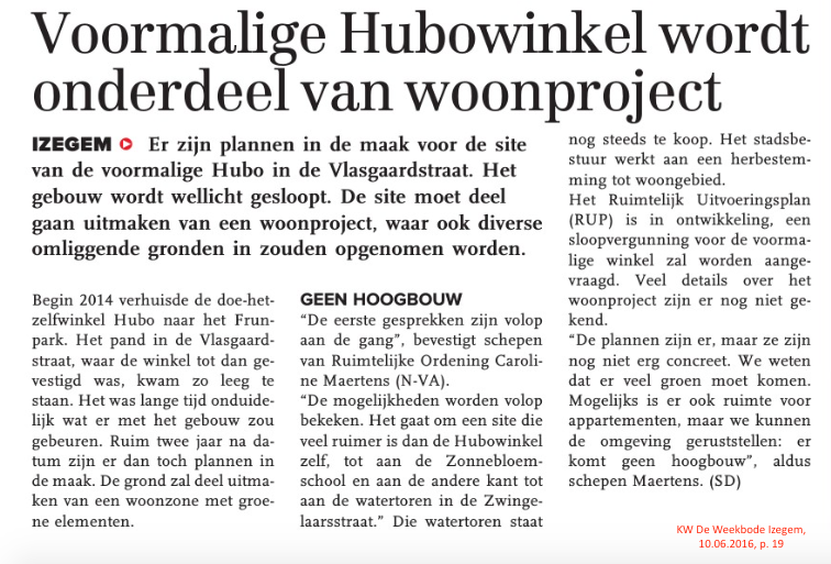 KW De Weekbode Izegem, 10.06.2016