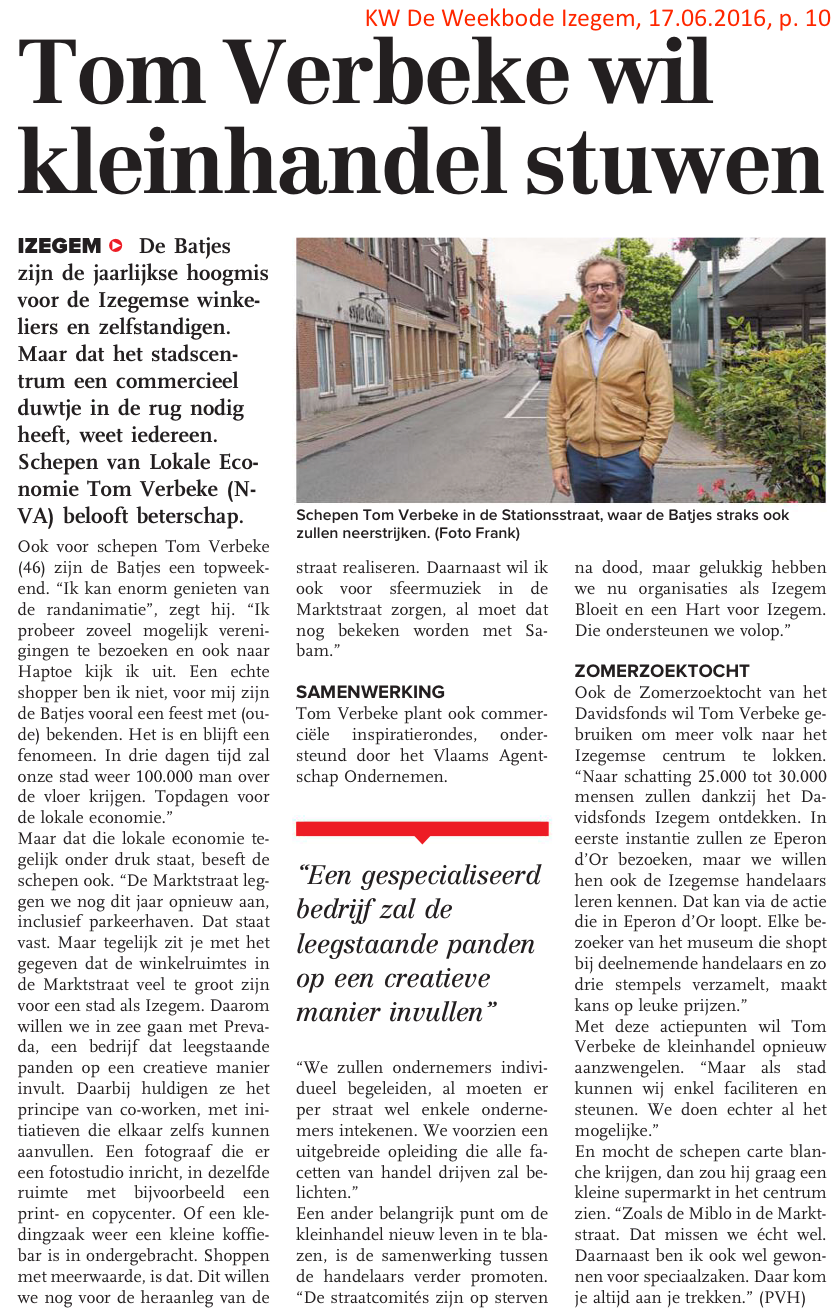 KW De Weekbode Izegem, 17.06.2016