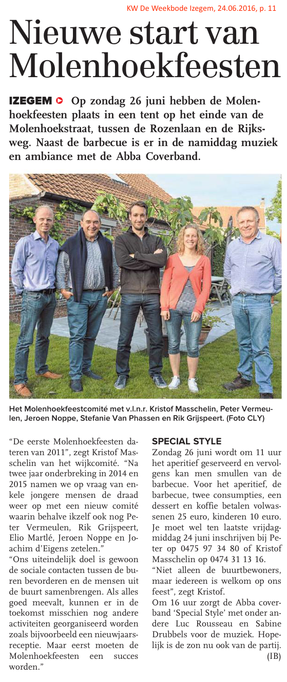 KW De Weekbode Izegem, 24.06.2016