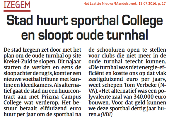 Het Laatste Nieuws/Mandelstreek, 13.07.2016, p. 17 Het Laatste Nieuws/Mandelstreek, 13.07.2016, p. 17