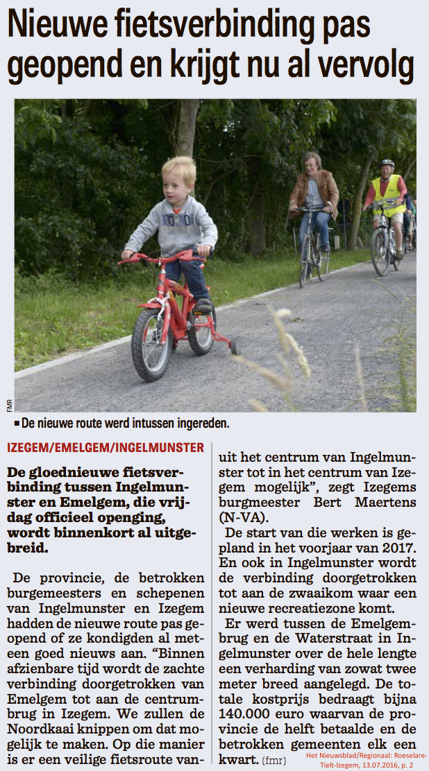 Het Nieuwsblad/Regionaal: Roeselare-Tielt-Izegem, 13.07.2016, p. 2
