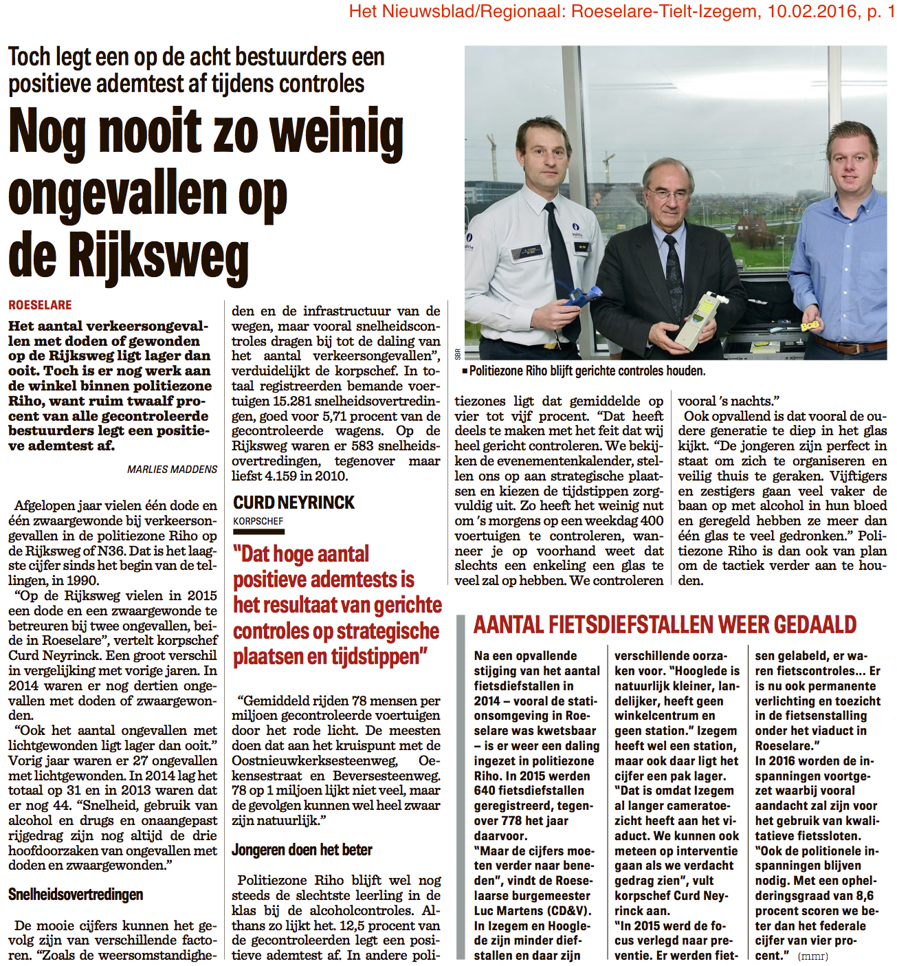 Het Nieuwsblad/Regionaal: Roeselare-Tielt-Izegem
