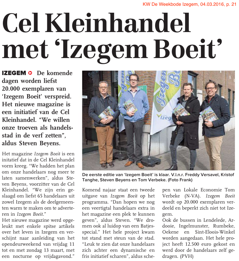 KW De Weekbode Izegem, 04.03.2016