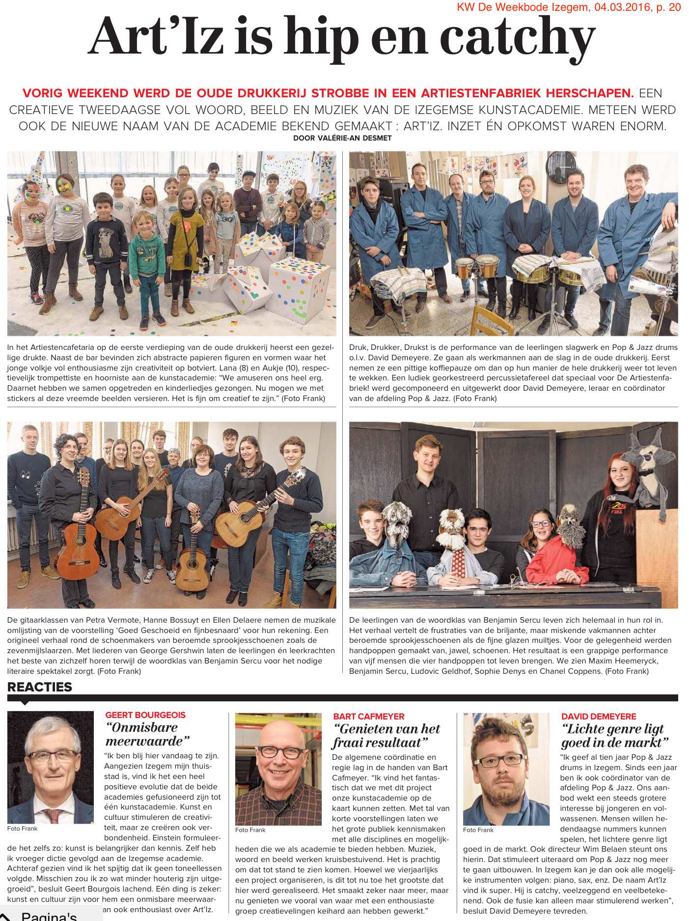 KW De Weekbode Izegem, 04.03.2016