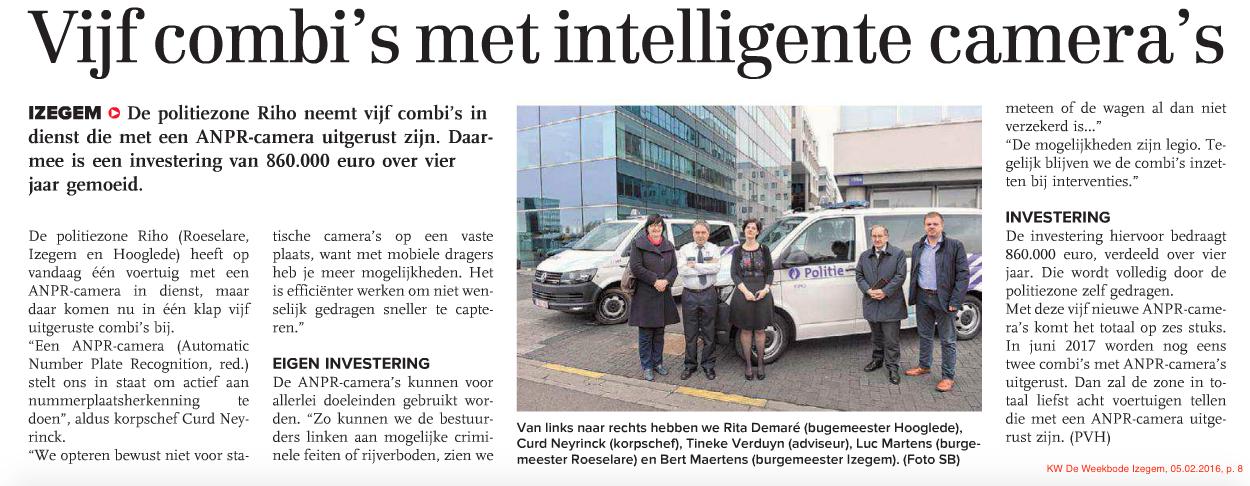 KW De Weekbode Izegem, 05.02.2016