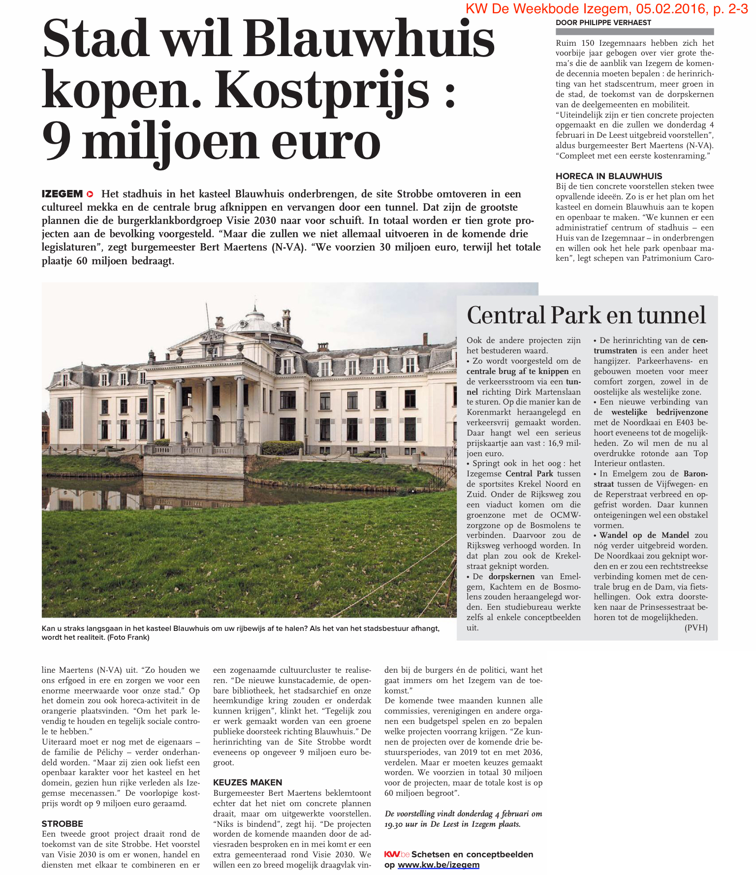 KW De Weekbode Izegem, 05.02.2016