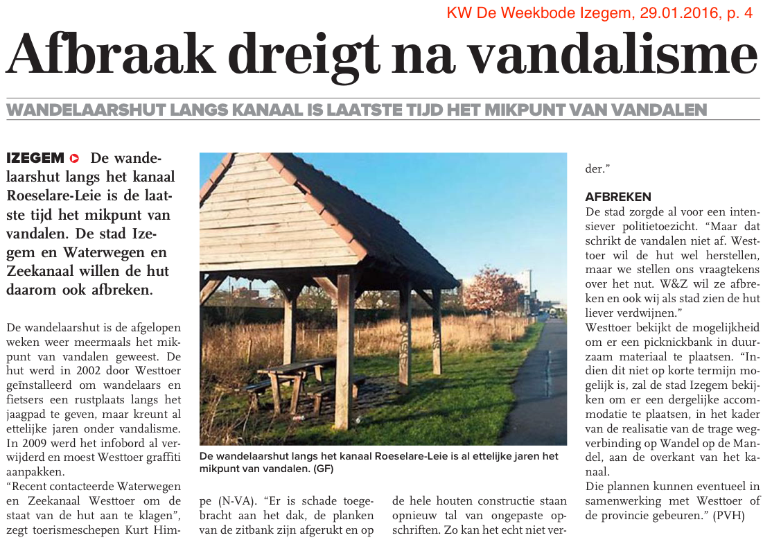 KW De Weekbode Izegem, 29.01.2016