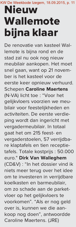 KW De Weekbode Izegem, 18.09.2015