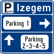 Stad Izegem start met parkeerroutesysteem 